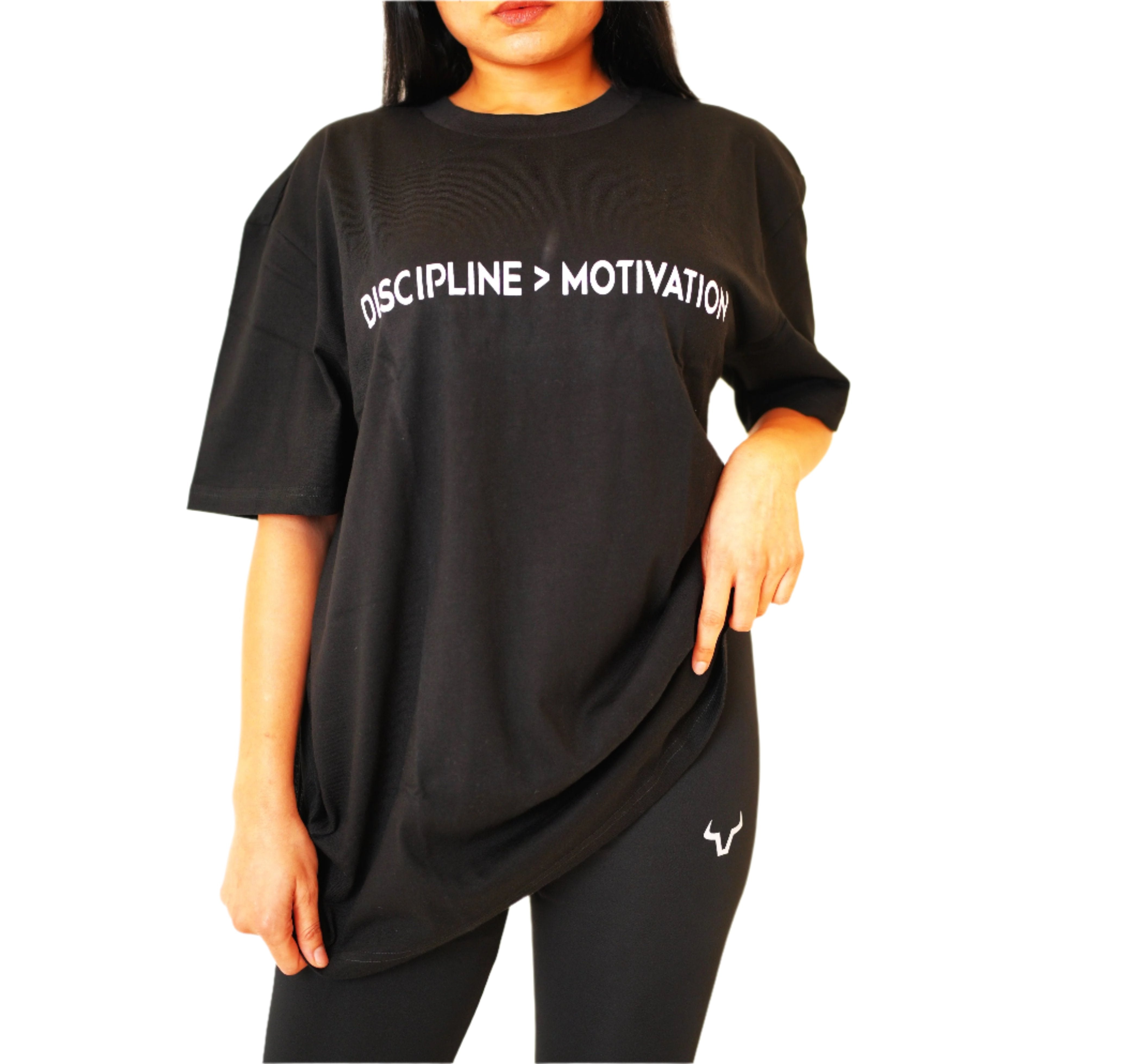 Discipline > Motivation Odorless Oversized T-Shirt