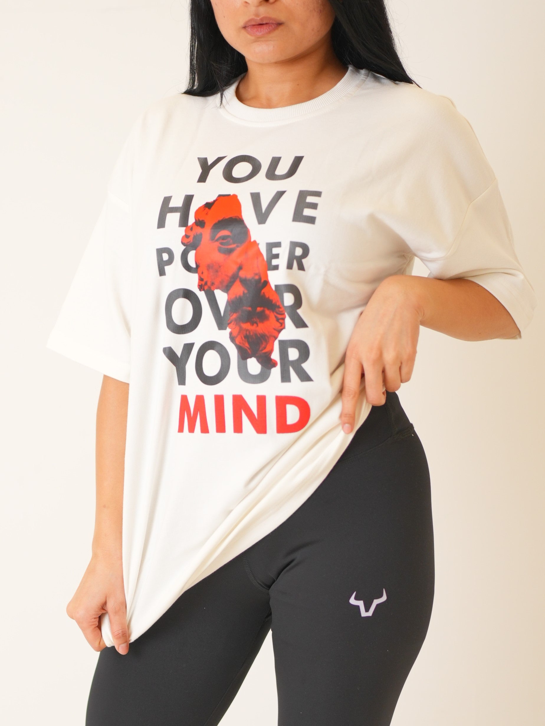 Power Over Mind Odorless Oversized T-Shirt