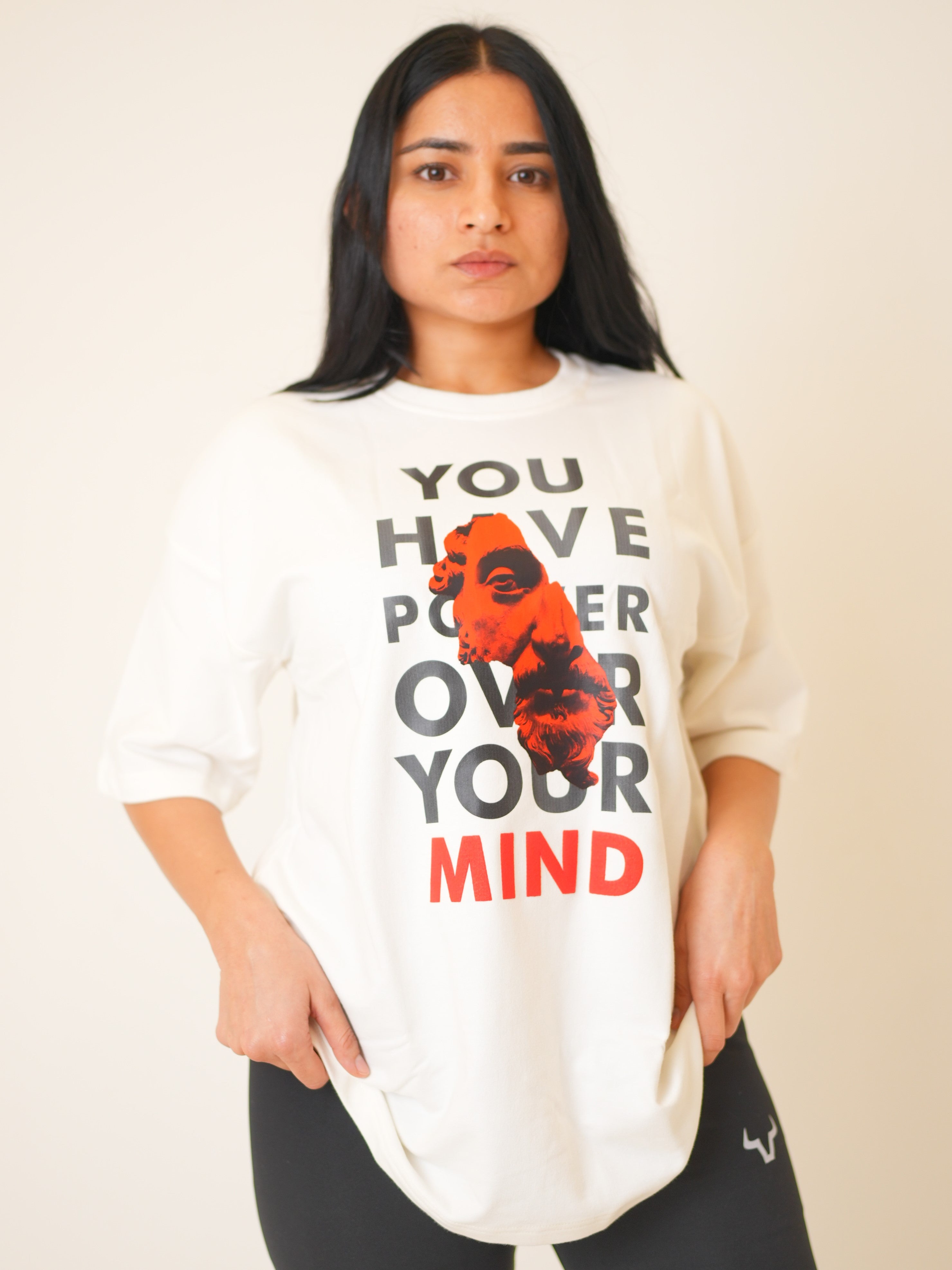 Power Over Mind Odorless Oversized T-Shirt