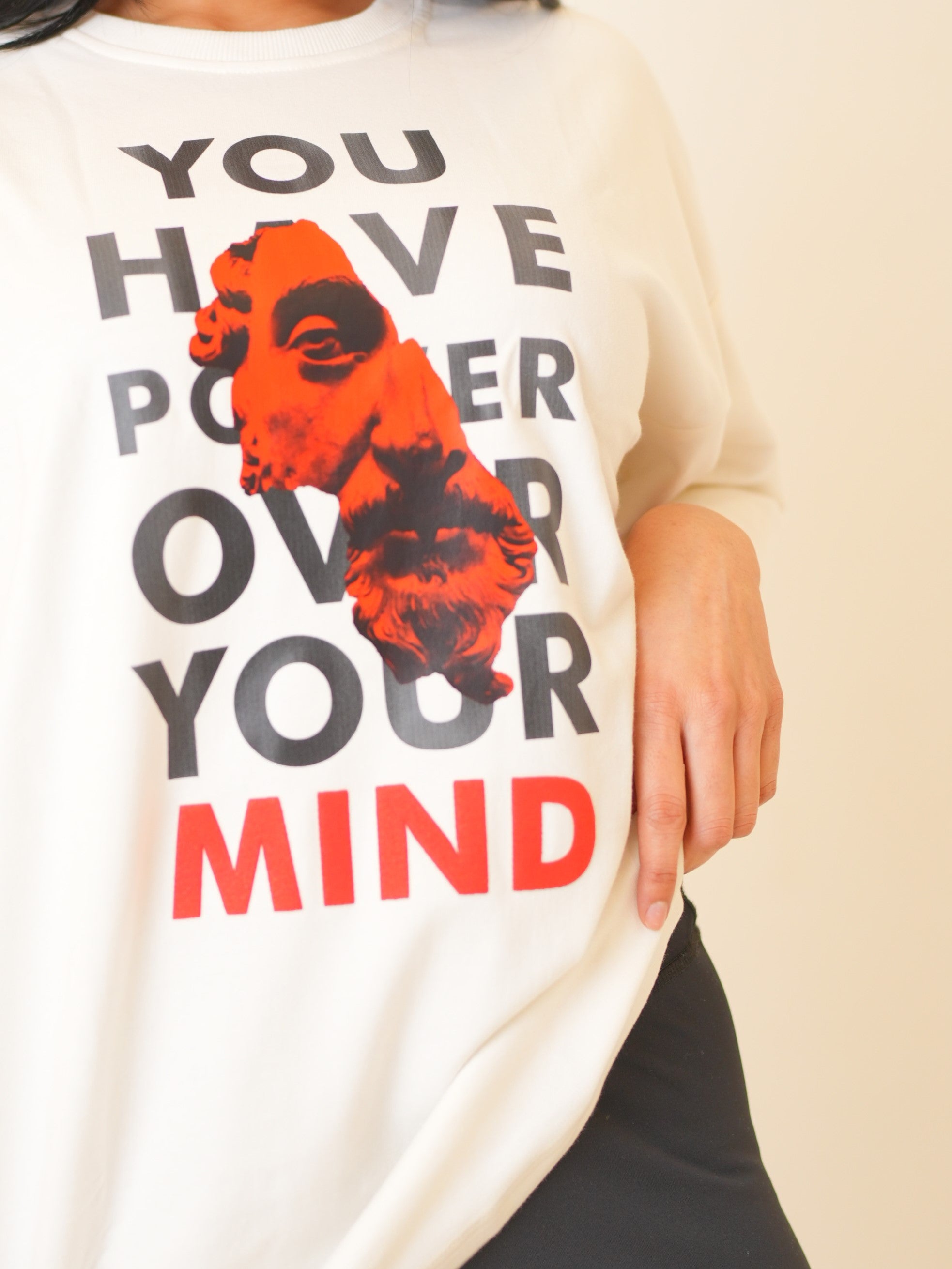 Power Over Mind Odorless Oversized T-Shirt