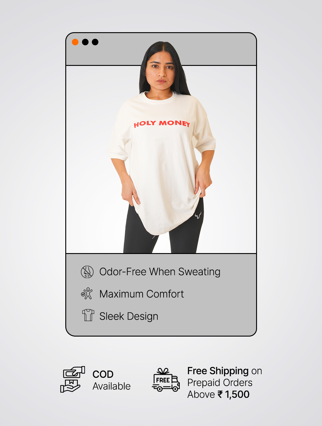 Holy Money Odorless Oversized T-Shirt