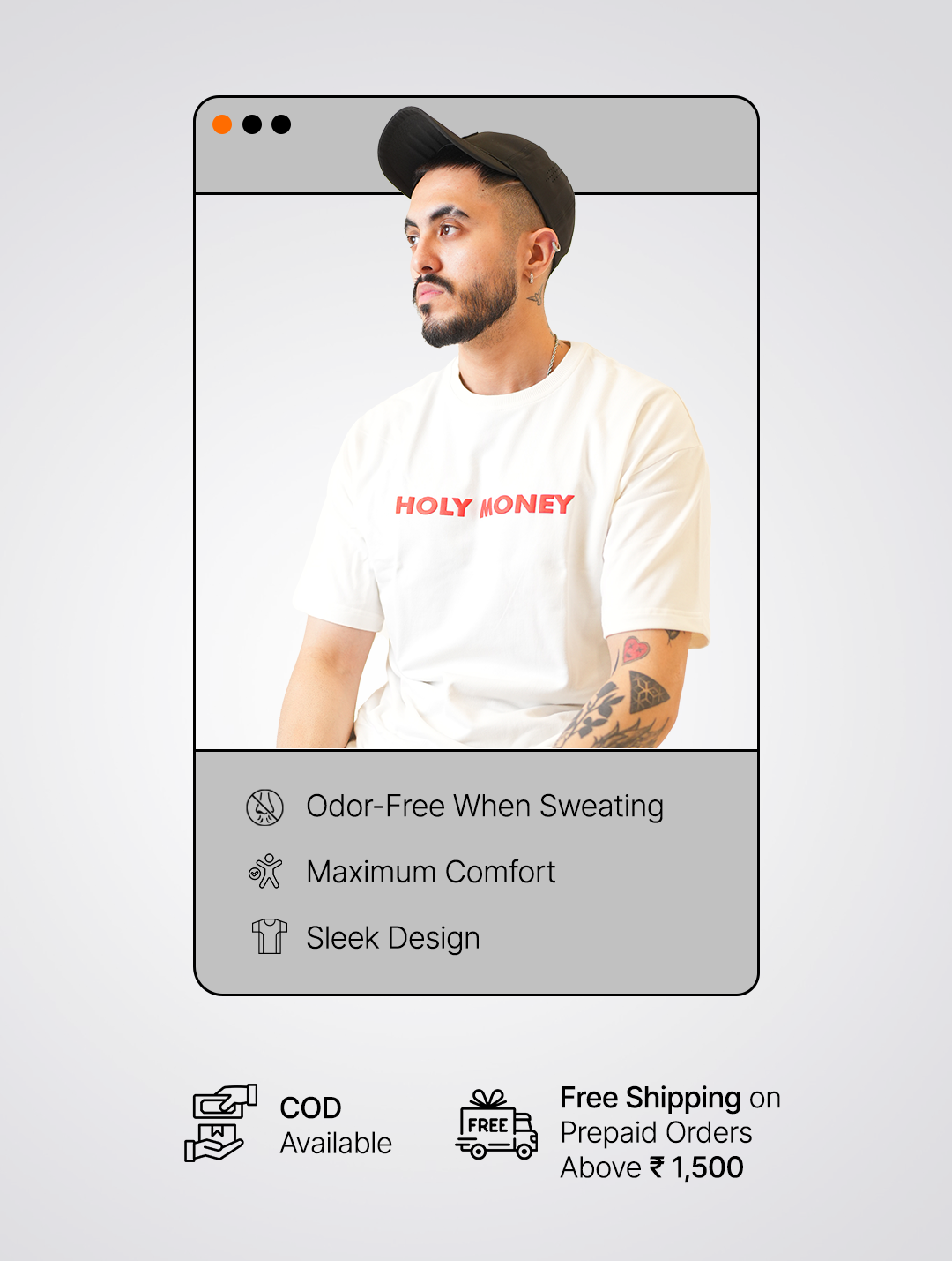 Holy Money Odorless Oversized T-Shirt