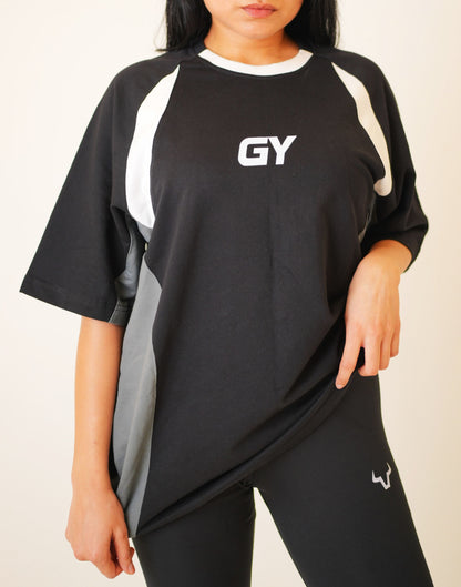 GY Official Odorless Oversized Black Tee