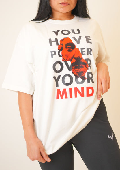 Power Over Mind Odorless Oversized T-Shirt